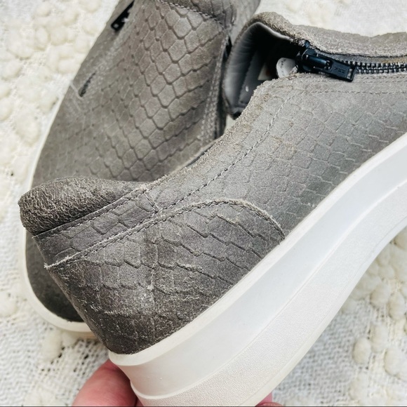 Timberland Sneakers Women's Size Slip On Gray Leather Platform - Picture 7 of 12